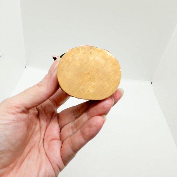 HTF Rare Vintage Tuxedo Cat Dog Bowl Sleeping 90s Cute Pet Lover Resin Painted - Picture 6 of 6